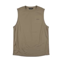 【STATIC】ハイブ スリーブレス シャツ / HIVE SLEEVELESS SHIRTS (Camel)