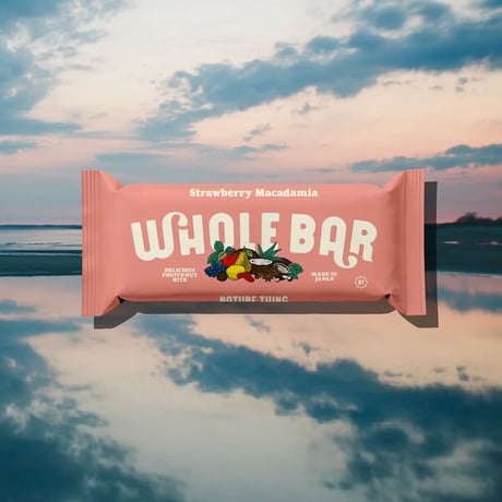 【WHOLE BAR】ホールバー ストロベリーマカダミア / WHOLE BAR Strawberry Macadamia