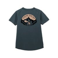 【milestone】Original T-Shirt Canvas "Let's Keep Pushing Our Limits!" (Indigo)