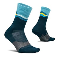【Feetures】Trail Max Cushion Mini Crew (Mountain High Blue)