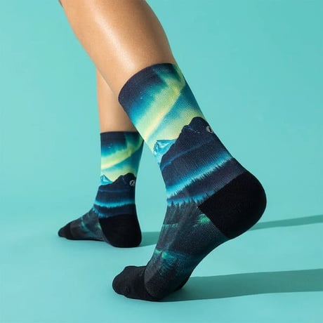 【Feetures】Elite Light Cushion Mini Crew - Limited Edition - (AuroraGlow)