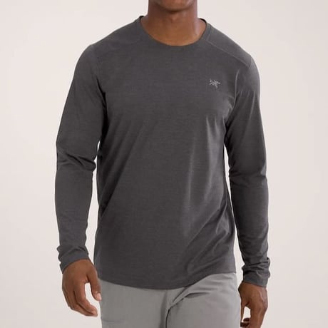 【ARC'TERYX】コーマック クルー ロングスリーブ メンズ / Cormac Crew LS Men's (Black Heather)