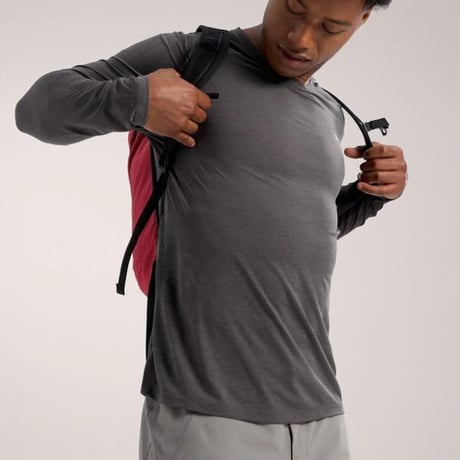 【ARC'TERYX】コーマック クルー ロングスリーブ メンズ / Cormac Crew LS Men's (Black Heather)