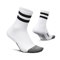 【Feetures】Elite Light Cushion Mini Crew (White High Top Stripe)