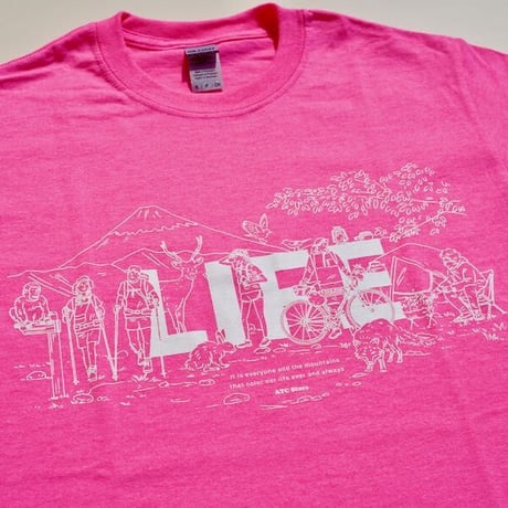 【ATC Store】ATC Store Original Tee -LIFE- (Safety Pink)