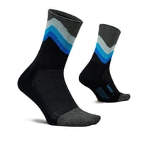 【Feetures】Elite Light Cushion Mini Crew (Black Swell)