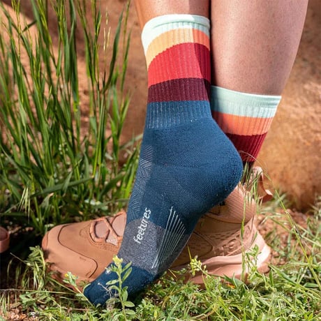【Feetures】Trail Max Cushion Mini Crew (Ascent Navy)