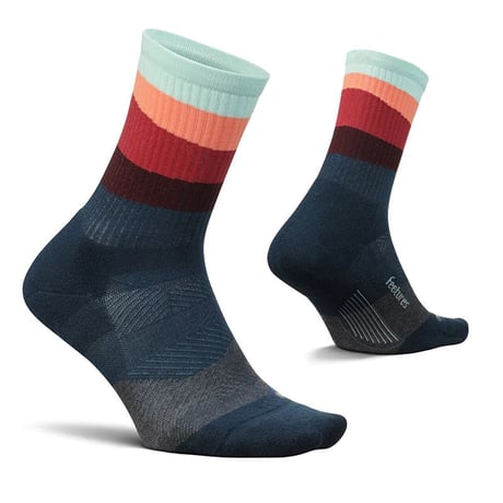 【Feetures】Trail Max Cushion Mini Crew (Ascent Navy)