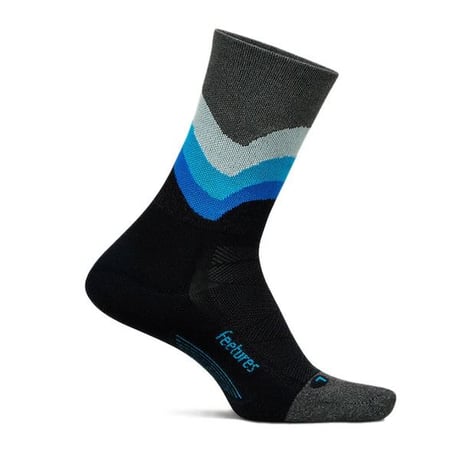 【Feetures】ELITE LIGHT CUSHION MINI CREW (BlackSwell)