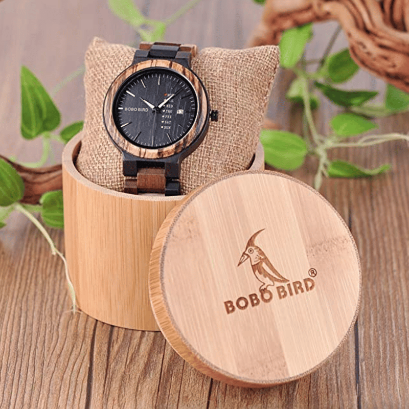 BOBOBIRD ボボバード p14-1 木製腕時計 天然木材 カラフル 曜日