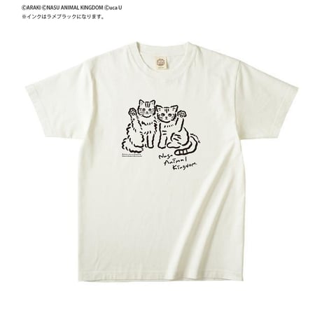 オーガニックコットンTシャツ（あらきコラボ／Rafute／2色展開）