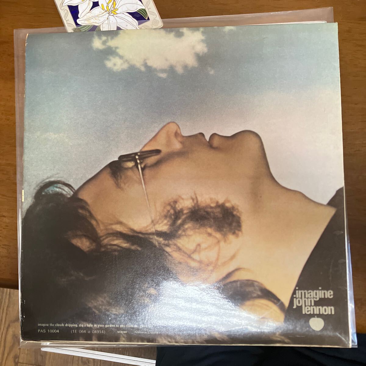 UK初回John Lennon Imagine大ポスターポストカード付完品 必ず注文前にDMください！ 【John Lennon/IMAGINE】 イギリス盤