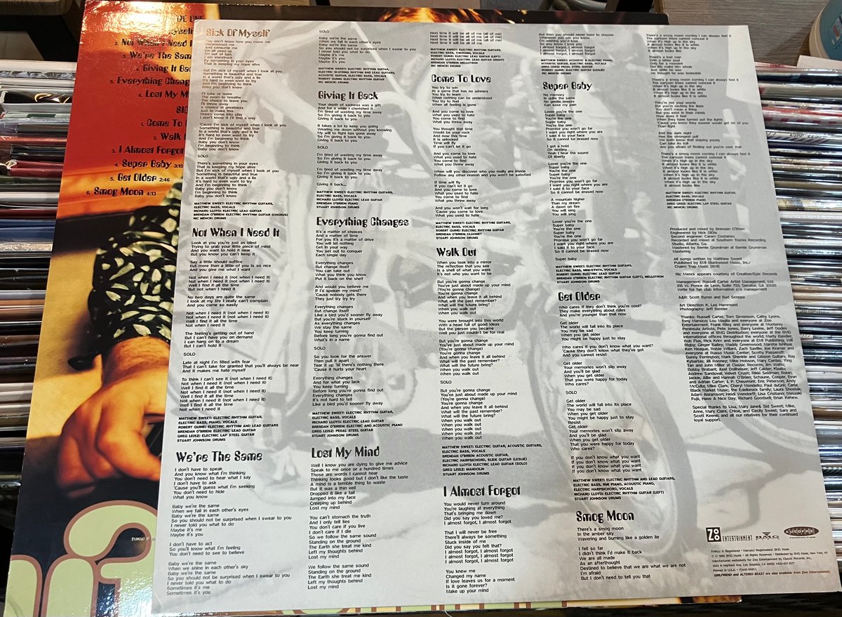 Matthew Sweet 100％ fun | 32102 Records & Cafe