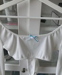 Ally Pointelle Crop