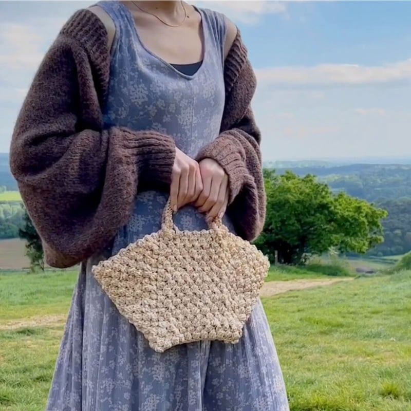 編み図】ピクニックバッグ | philknit