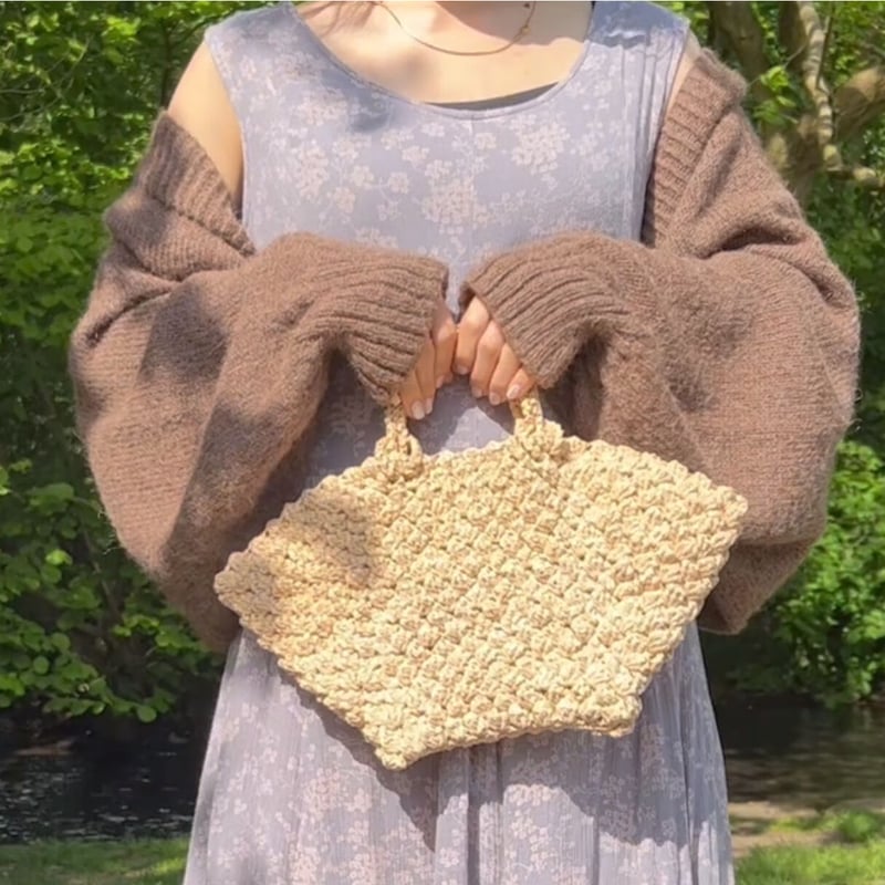 編み図】ピクニックバッグ | philknit