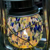 燈人オリジナル耐熱琉球ガラスグローブ（青色）DIETZ78、76