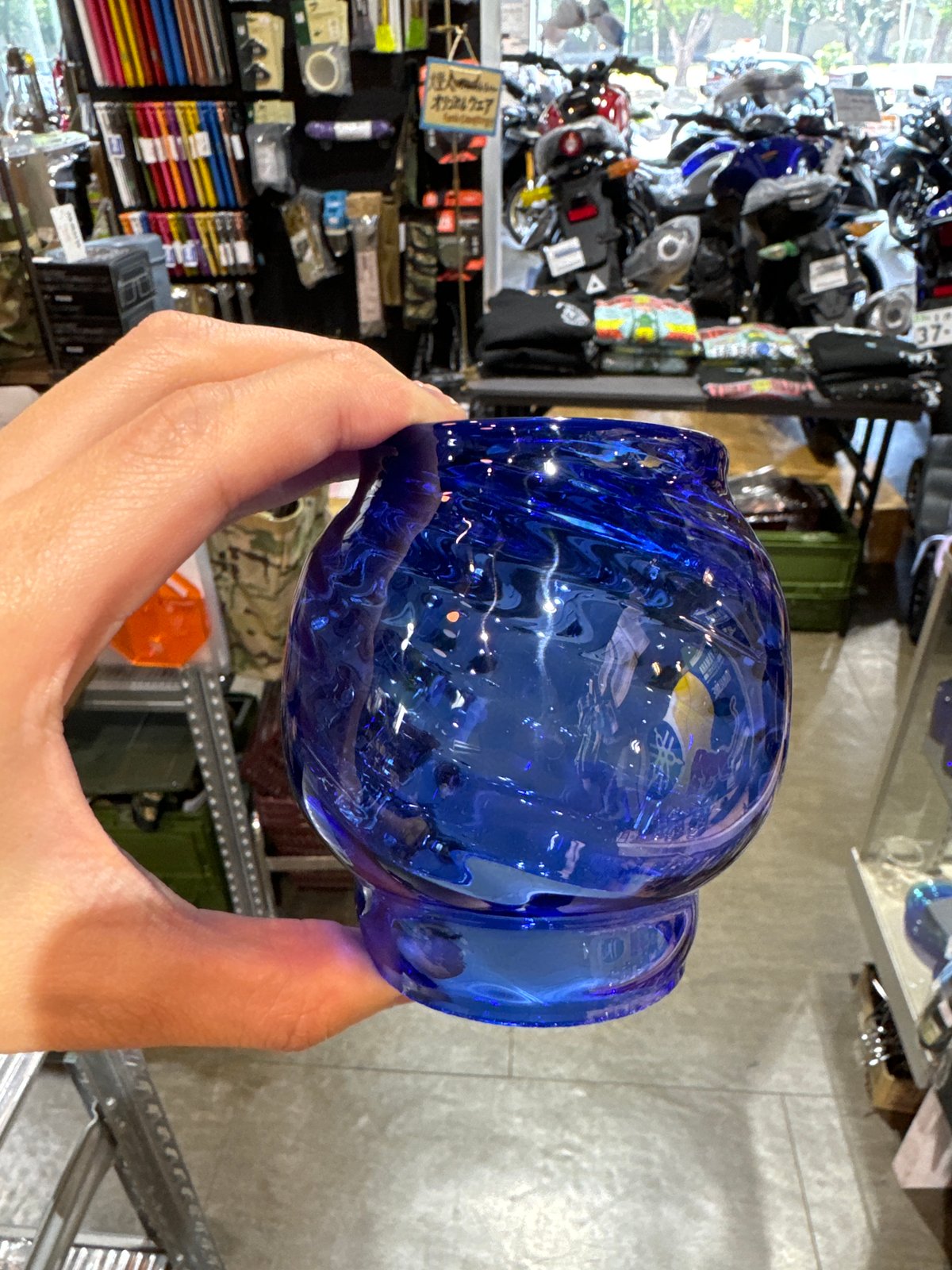 ⑩❣️蘭❣️★Ｎｏ1876 琉球ガラスフリット✨紺色＆渋いパープル★15ｇ ⑩❣️蘭❣️☆No1876 琉球ガラスフリット✨紺色＆渋いパープル☆15g