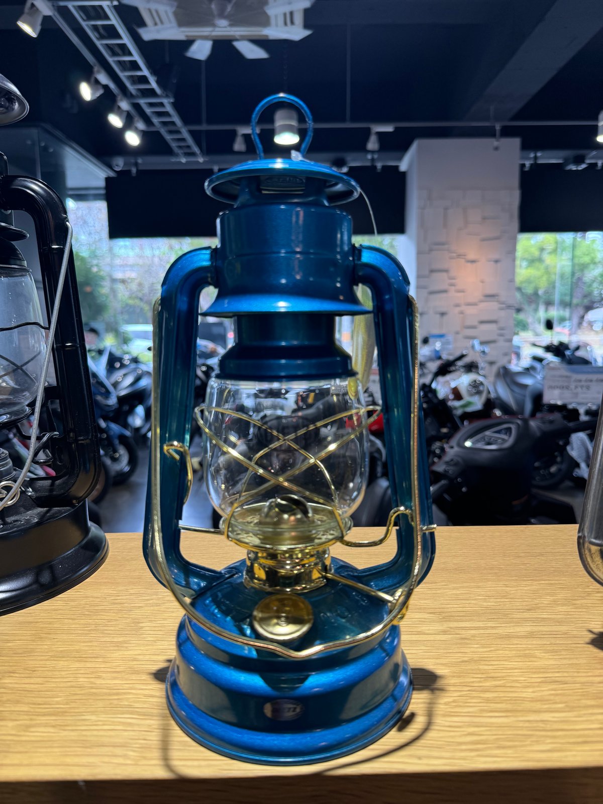 DIETZ デイツ ハリケーンランタン #D78（No.78）水色/金(箱なし) | 燈