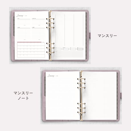 iPad家計簿テンプレート2024 手帳風デザイン ピンク｜GoodNotes5,6対応！シンプルかわいい手書きデジタル家計簿フォーマット