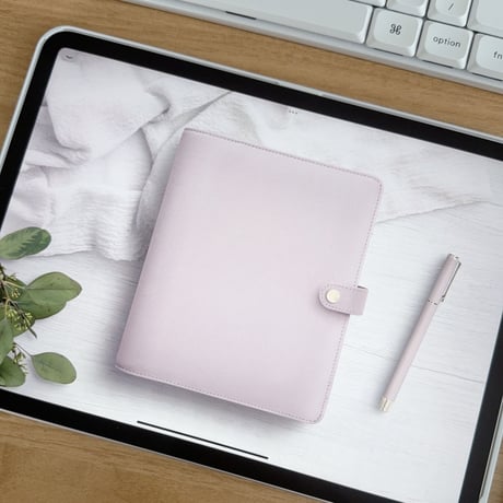 iPad家計簿テンプレート2024 手帳風デザイン ピンク｜GoodNotes5,6対応！シンプルかわいい手書きデジタル家計簿フォーマット