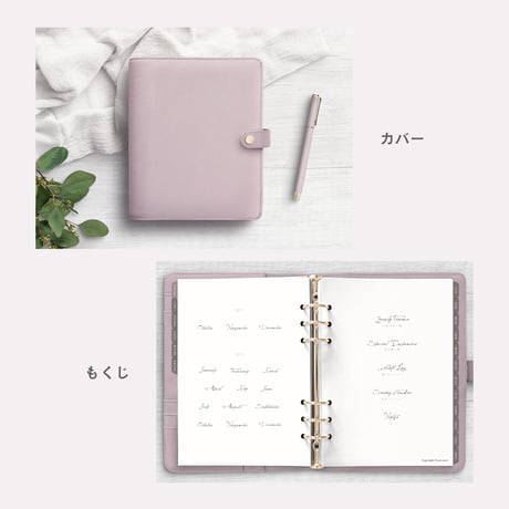 iPad家計簿テンプレート2024 手帳風デザイン ピンク｜GoodNotes5,6対応！シンプルかわいい手書きデジタル家計簿フォーマット