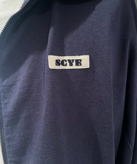 Scye / Tight Tension Cotton Jersey Zip Up Top /