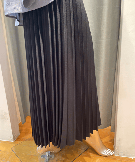 FLORENT /2305F03001 /PLEATED LONG SKIRT