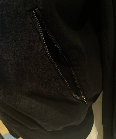Scye / Tight Tension Cotton Jersey Zip Up Top /