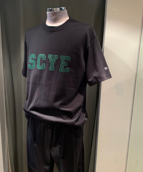SCYE BASICS /5725-21701/コットンジャージーカレッジ T-シャツ(unisex)