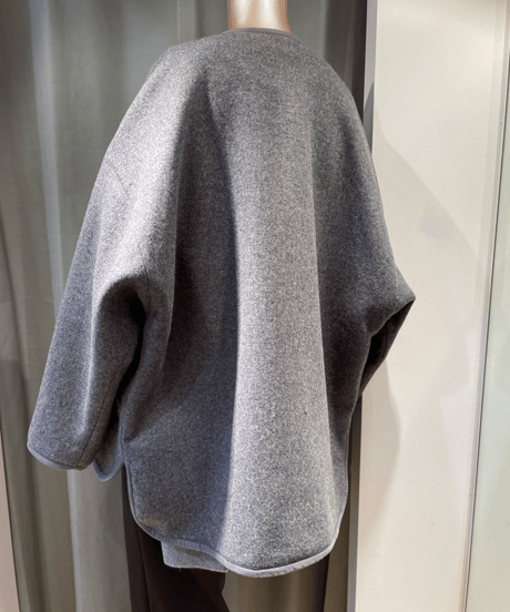 FLORENT / 2308F02007 /FRONT ZIPUP MELTON SHORT COAT