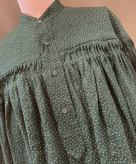 SCYE 2024 S/S / 1224-31003 / Printed Linen Tuck Blouse
