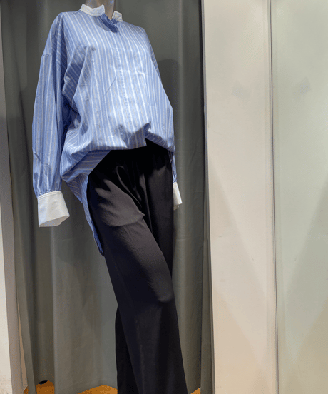 FLORENT / "2023 fall" / 2305F06007 / CLERIC BAND COLLER SHIRT