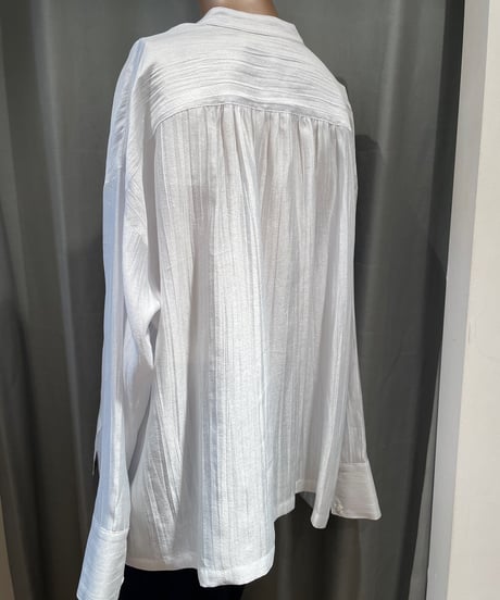 FLORENT / " 2023 fall "    230501002 / SHEER WASHER BLOUSE