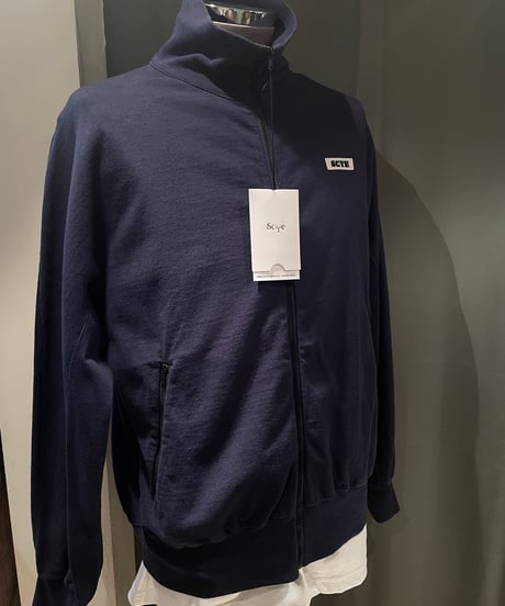 Scye / Tight Tension Cotton Jersey Zip Up Top /