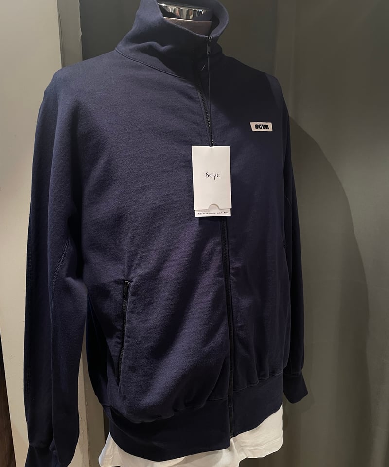 Scye / Tight Tension Cotton Jersey Zip Up Top /