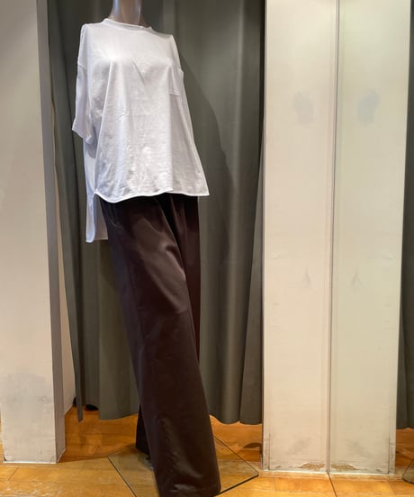 FLORENT/2411F04005/サテンストレッチワイドパンツ