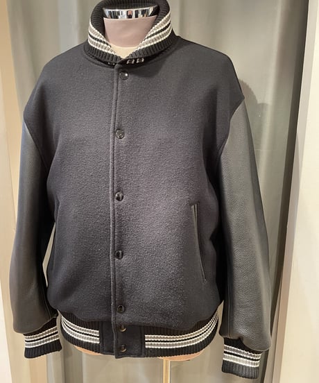 Scye  /   5122-63531  /   Super 140 Wool Melton Varsity Jacket