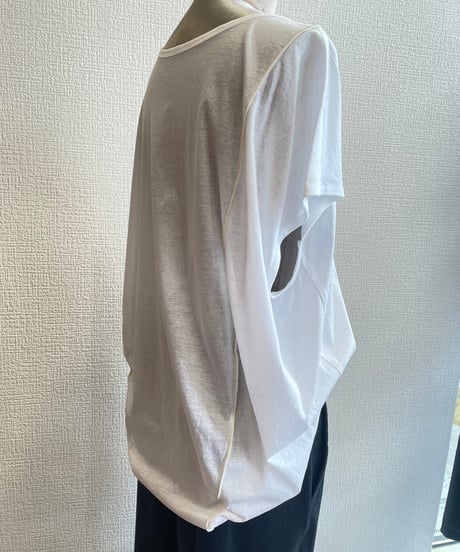 Audrey and John Wad / L6916 /スーピマコットントリミングTシャツ