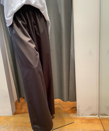 FLORENT/2411F04005/サテンストレッチワイドパンツ