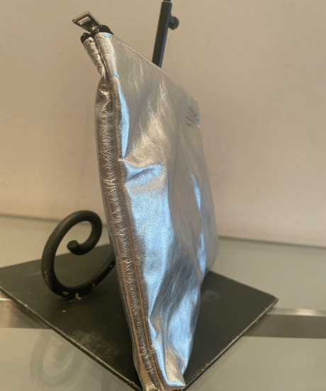 GOLDEN GOOSE DELUXE BRAND / G29WA244/ metallic silver shiny clutch bag