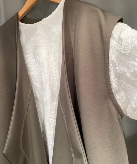 FLORENT / 2211F06008 /PONTE FABRIC GILET