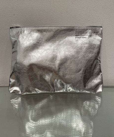 GOLDEN GOOSE DELUXE BRAND / G29WA244/ metallic silver shiny clutch bag