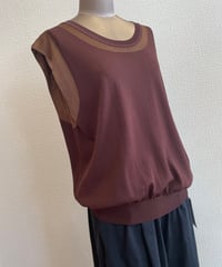 Audrey and John Wad / L6718 / ストレッチR/Nラメインターシャトップ