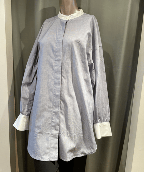 FLORENT / "2023 fall" / 2305F06007 / CLERIC BAND COLLER SHIRT