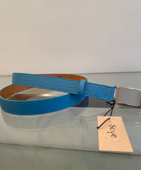 SCYE/3325-31353/ Shrink Leather Box Buckle Belt