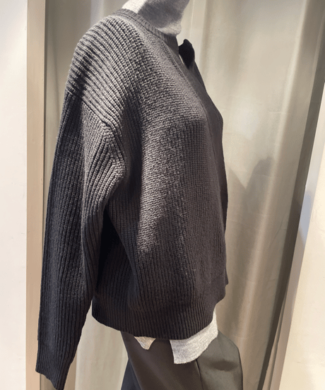 FLORENT / 2308F07002 / RIB KNIT CARDIGAN
