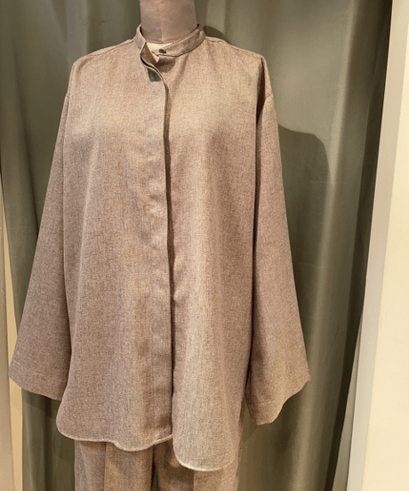 FLORENT / 2208F01007  /MELANGE PL BLOUSE
