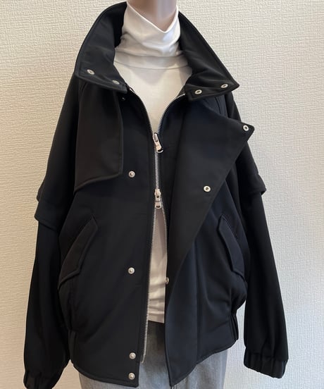 08sircus / S25AW-OT07/ Light twill padded detachable short blouson