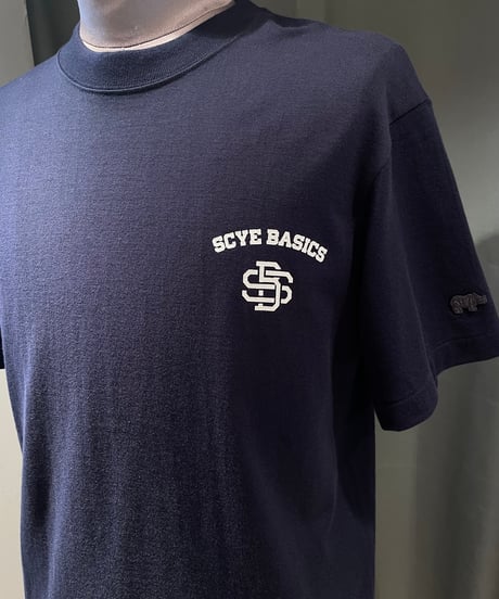 SCYE BASICS /5725-21701/コットンジャージーモノグラムロゴT-シャツ(unisex)